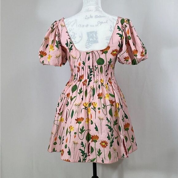 Agua by Agua Bendita Carmelo Floral Cotton Minidress size M - Picture 8 of 12